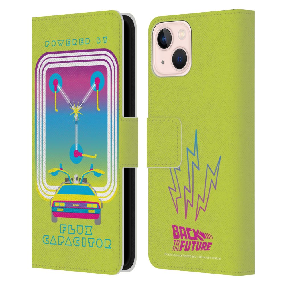 BACK TO THE FUTURE バックトゥザフューチャー (劇場公開 40周年 ) - Composed Art / Flux Capacitor レザー手帳型 / Apple iPhoneケース - PGS